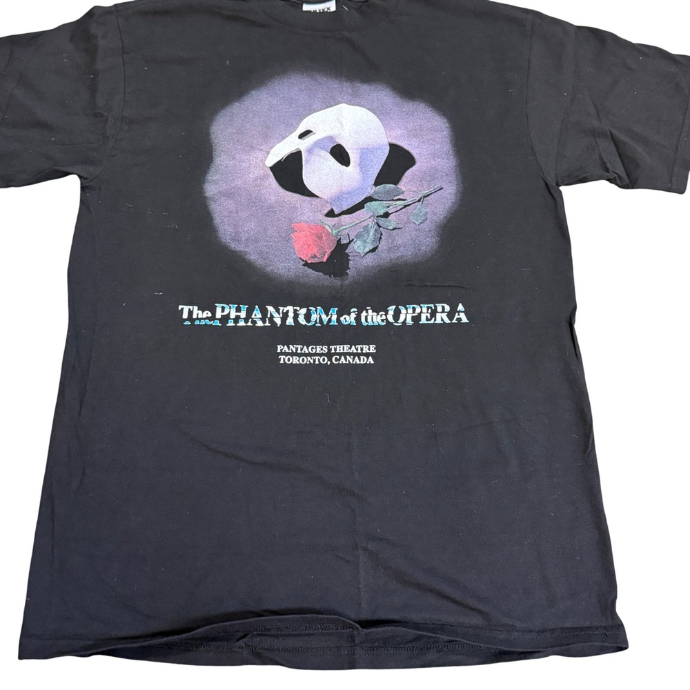 Phantom of the Opera T-Shirt Pantages Theatre Toronto Black Large